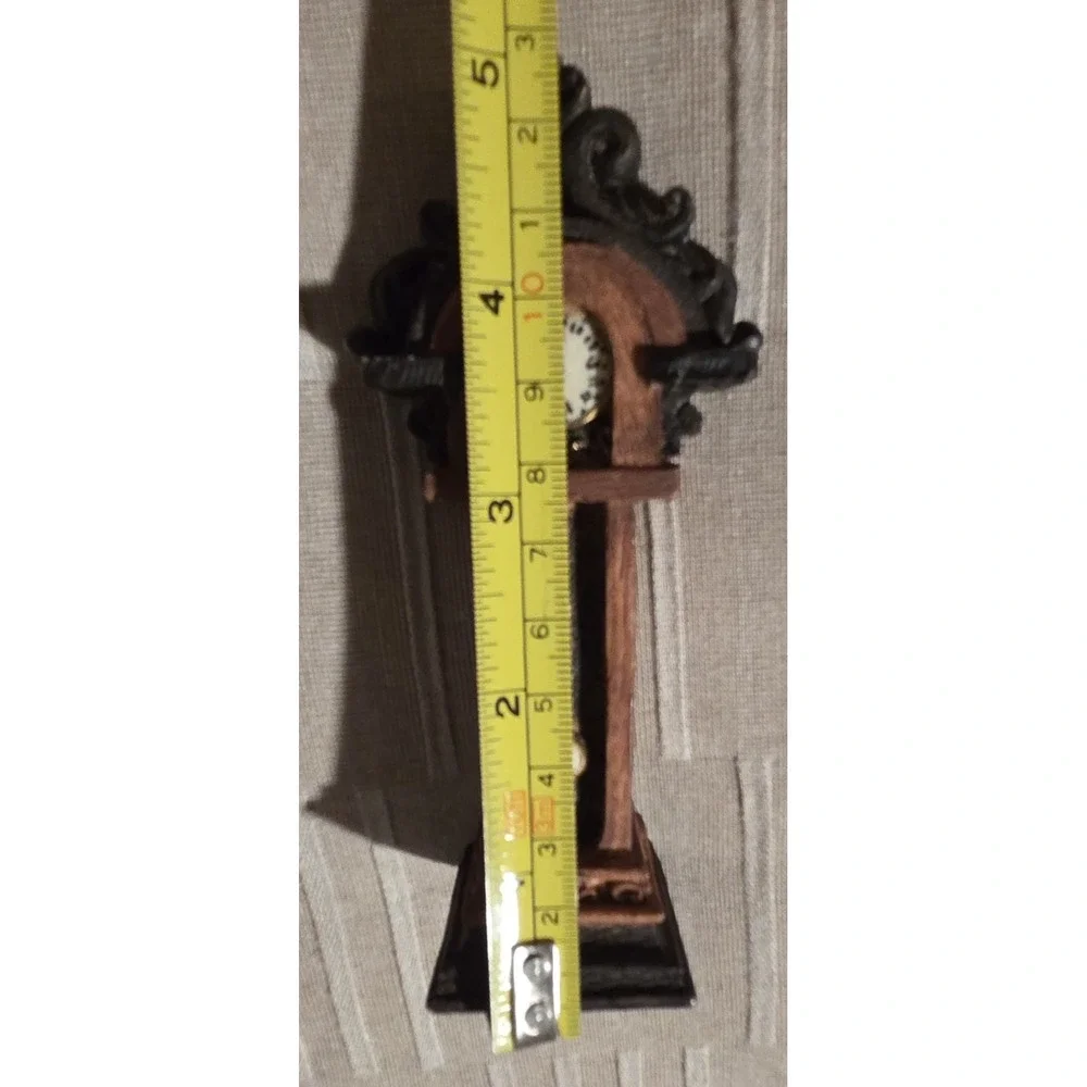 Miniature Doll House‎ Grandfather Clock Metal/Resin Vintage